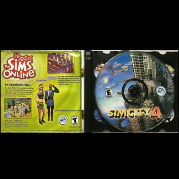 Sim City 4 PC CD-ROM Game 2 Disk Set Vintage EA Games 2003 Very Good Condition - Picture 3 of 5